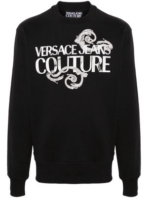 Versace Jeans Couture Watercolour Couture cotton sweatshirt - Black