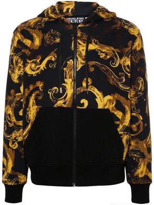 Versace Jeans Couture Watercolour Couture hooded jacket - Black
