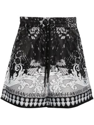 Versace Jeans Couture Watercolour Couture-print shorts - Black