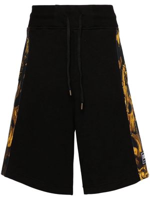Versace Jeans Couture Watercolour Couture-print track shorts - Black