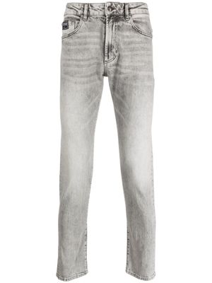 Versace Jeans Couture whiskering-effect straight-leg jeans - Grey