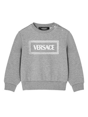 Versace Kids 90s Logo sweatshirt - Grey