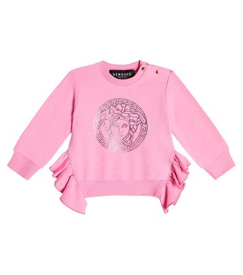 Versace Kids Baby Medusa cotton-blend jersey sweatshirt