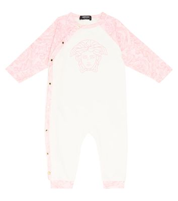 Versace Kids Baby printed cotton-blend jersey bodysuit