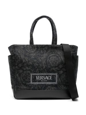 Versace Kids Barocco Athena Baby changing bag - Black