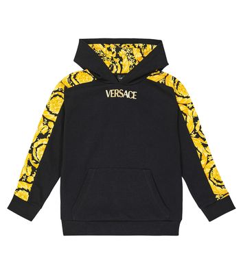 Versace Kids Barocco cotton jersey hoodie