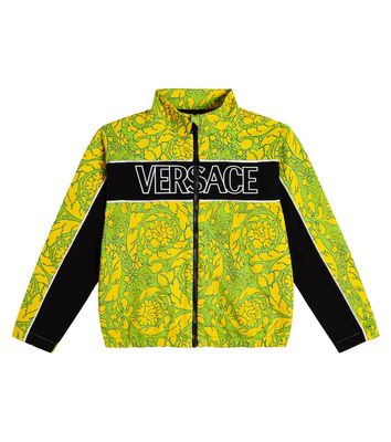 Versace Kids Barocco cotton jersey sweatshirt
