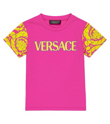 Versace Kids Barocco logo cotton jersey T-shirt