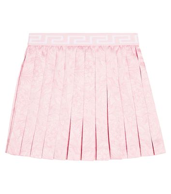 Versace Kids Barocco pleated skirt