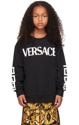 Versace Kids Black Greca Sweatshirt