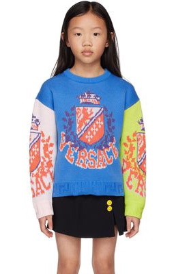 Versace Kids Blue Royal Rebellion Sweater