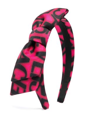 Versace Kids bow-detail head band - Pink