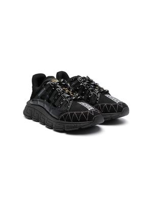 Versace Kids chunky lace-up sneakers - Black