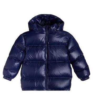 Versace Kids Down-paneled hooded jacket