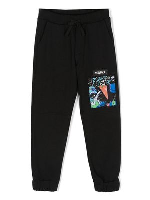 Versace Kids flap-pocket track pants - Black