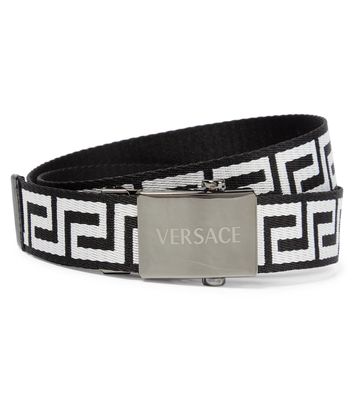 Versace Kids Greca jacquard belt
