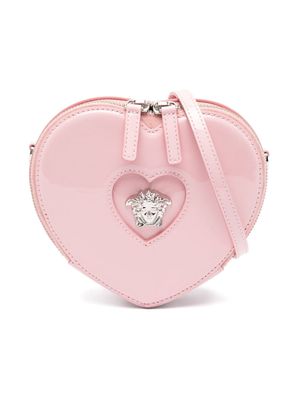 Versace Kids Heart Medusa leather bag - Pink