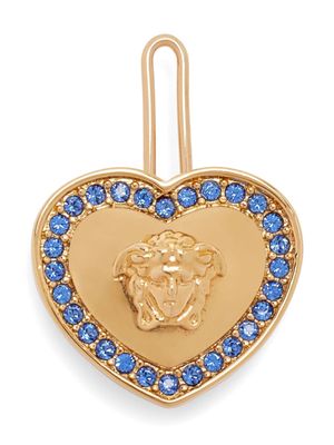 Versace Kids heart-shaped Medusa-embellished hair clip - Gold
