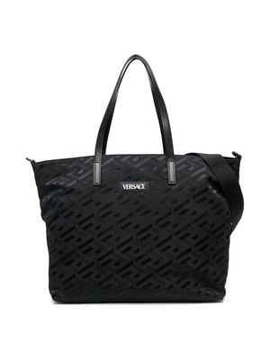 Versace Kids La Greca changing-mat bag - Black