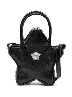 Versace Kids La Medusa leather shoulder bag - Black