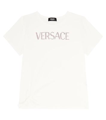 Versace Kids Logo cotton-blend jersey T-shirt