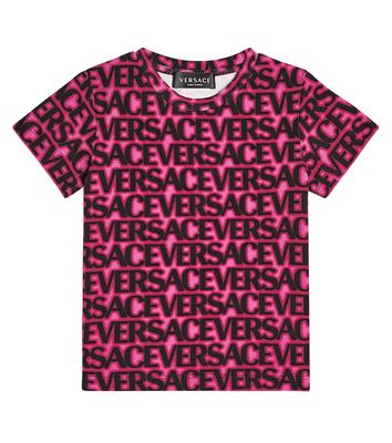 Versace Kids Logo cotton-blend T-shirt