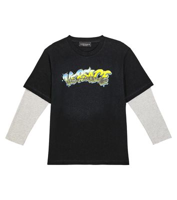 Versace Kids Logo cotton jersey T-shirt