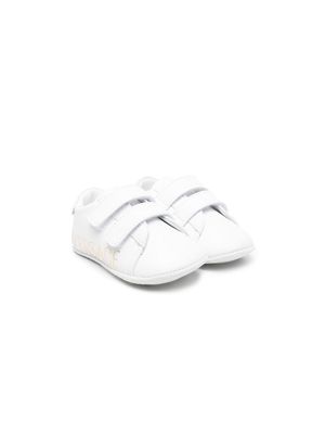 Versace Kids logo-print touch-strap sneakers - White