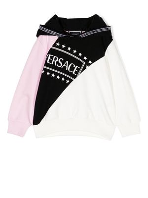 Versace Kids logo pullover hoodie - Multicolour