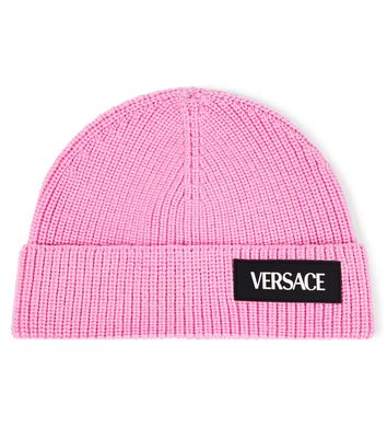 Versace Kids Logo wool beanie