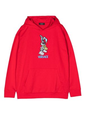 Versace Kids Lunar New Year Rabbit hoodie - Red