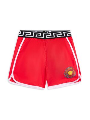 Versace Kids Marine Medusa swim shorts - Red