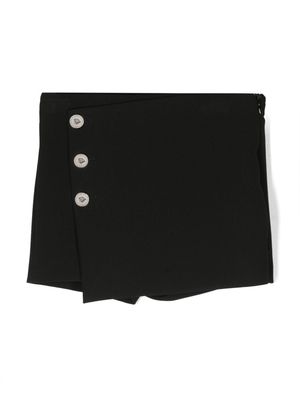 Versace Kids Medusa button-detailed shorts - Black