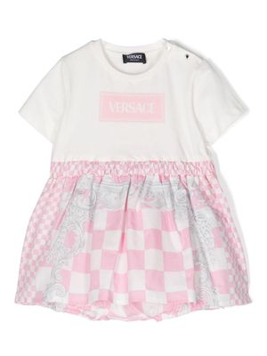 Versace Kids Medusa Contrasto print dress - Pink