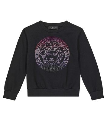 Versace Kids Medusa cotton jersey sweatshirt