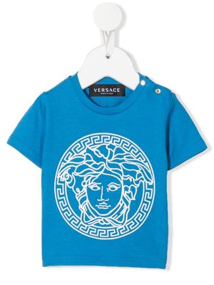 Versace Kids Medusa crew-neck T-shirt - Blue