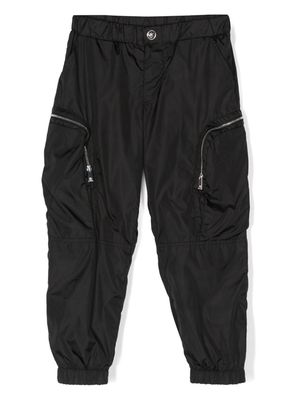 Versace Kids Medusa Head-button multi-pocket trousers - Black