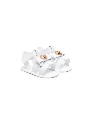 Versace Kids Medusa Head leather sandals - White