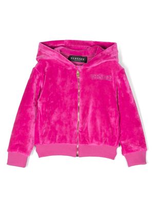 Versace Kids Medusa Head logo-embroidered jacket - Pink