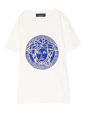 Versace Kids Medusa Head-print short-sleeved T-shirt - White