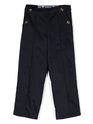 Versace Kids Medusa Head straight-leg trousers - Blue