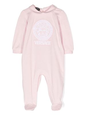 Versace Kids Medusa Head stretch-cotton pajamas - Pink