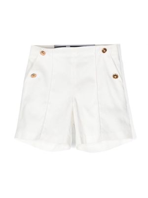 Versace Kids Medusa Head twill shorts - White