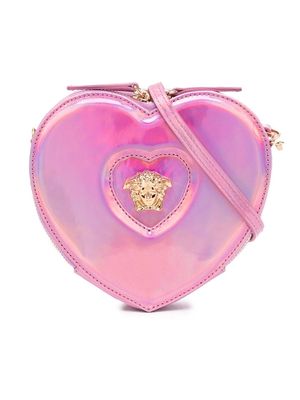 Versace Kids Medusa heart-shaped bag - Pink
