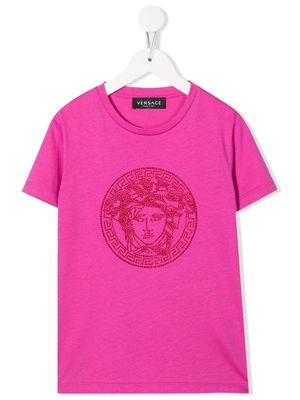 Versace Kids Medusa motif T-shirt - Pink