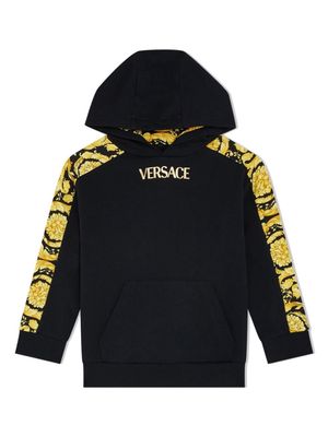 Versace Kids Medusa-print fleece hoodie - 2B130