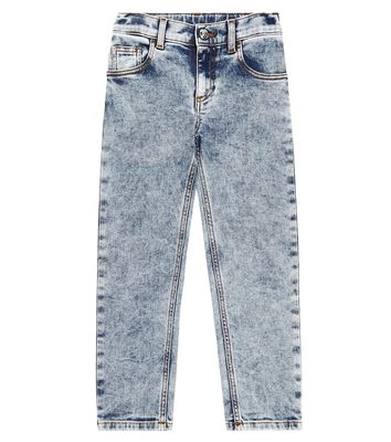 Versace Kids Mid-rise straight jeans
