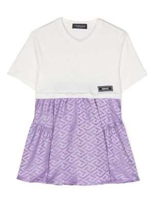 Versace Kids monogram-print T-shirt dress - White