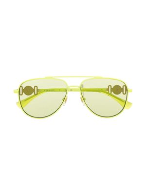 Versace Kids pilot-frame tinted sunglasses - Yellow