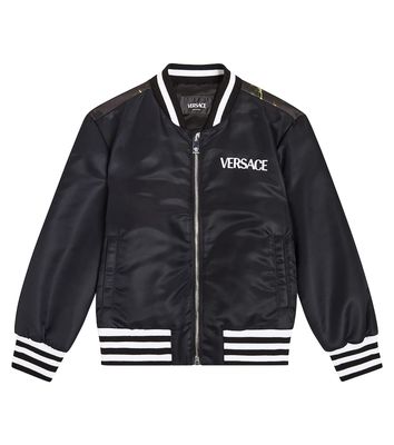 Versace Kids Printed bomber jacket